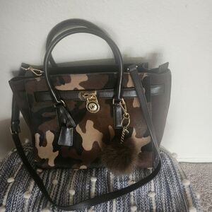 Camouflage Leather Handbag